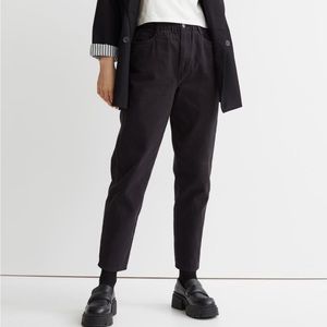 High waist twill pants